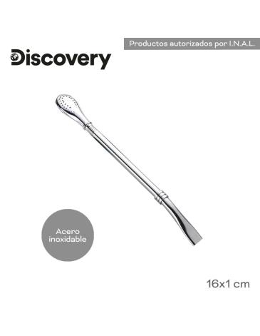 Bombilla acero inoxidable 16cm DISCOVERY
