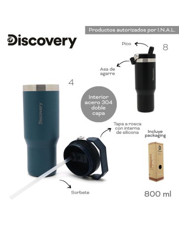 Botella Termica 800 ML DISCOVERY