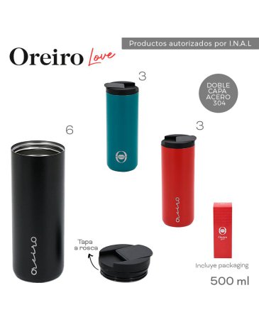 Vaso Termico 500 ML LAS OREIRO LOVE