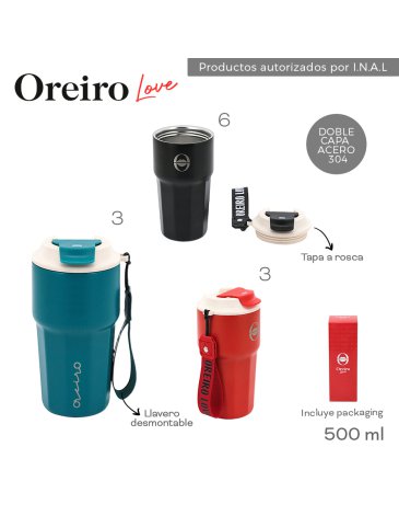 Vaso Termico 500 ML LAS OREIRO LOVE