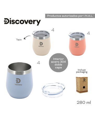Mate c/Tapa 280 ML DISCOVERY