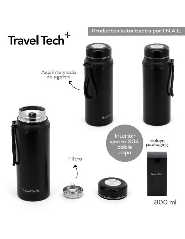 Botella Termica 800 ML - TRAVEL TECH