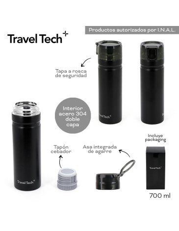 Botella Termica 700 ML - TRAVEL TECH