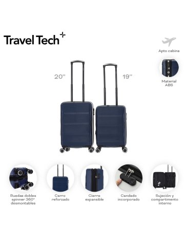 Set de Valijas Doble Carry ON 19