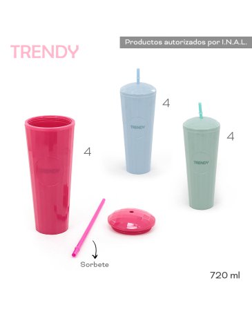 Vaso Trendy 720ml TRENDY