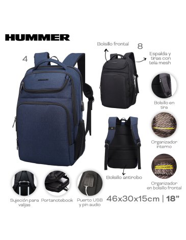 Mochila Portanotebook 18'' - HUMMER