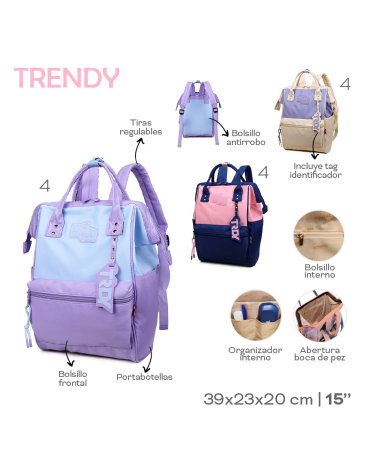 Mochila Boca de Pez 15