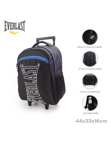 Mochila Carro 18 Puldasas incluye Llavero EVERLAST