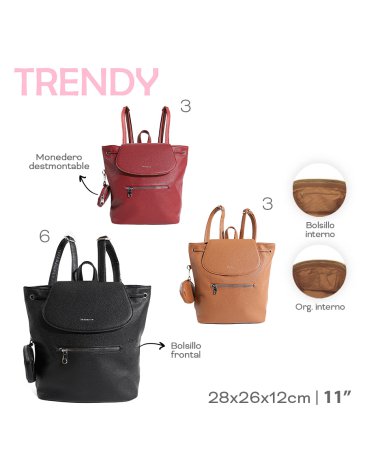 Mochila C/Monedero TRENDY