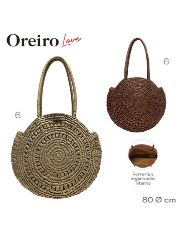 Bolso Playero Oreiro Love LAS OREIRO LOVE