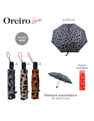 Paraguas Oreiro Love  Automatico LAS OREIRO LOVE