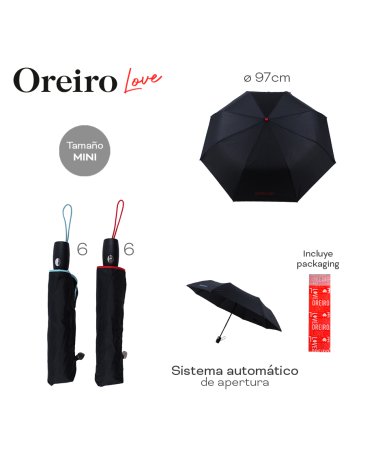 Paraguas Oreiro Love Automatico LAS OREIRO LOVE