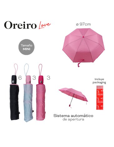 Paraguas Oreiro Love Automatico LAS OREIRO LOVE