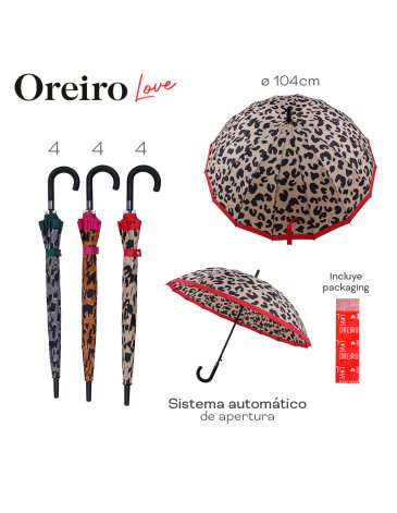 Paraguas Oreiro Love Automatico LAS OREIRO LOVE