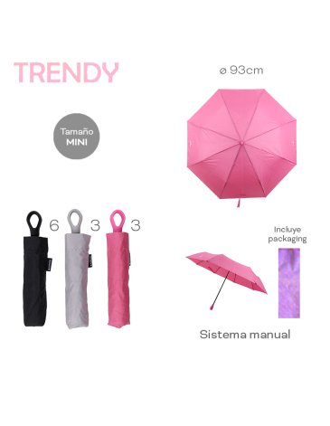 Paraguas mini manual TRENDY