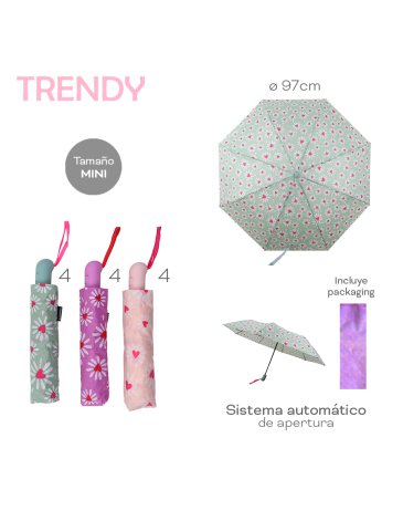 Paraguas mini automatico TRENDY