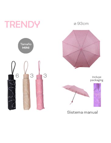 Paraguas mini manual TRENDY