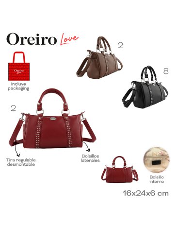 Cartera PU LAS OREIRO LOVE