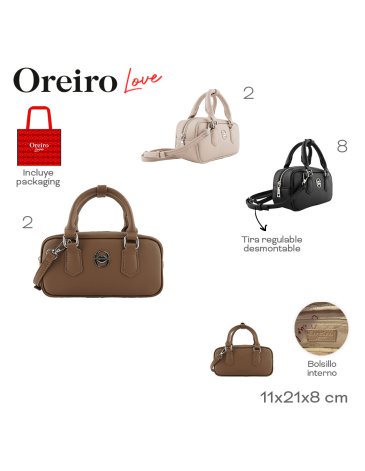 Cartera PU LAS OREIRO LOVE