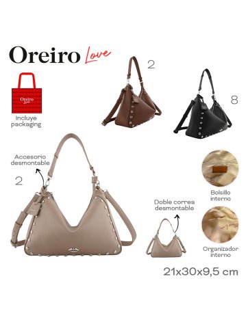 Cartera PU LAS OREIRO LOVE