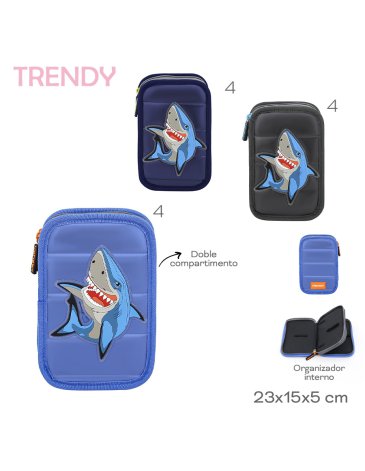 Cartuchera Tiburon TRENDY