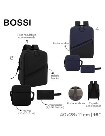 Set x 3  Mochila 16