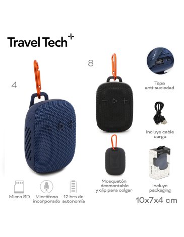 Parlante bluetooth TRAVEL TECH
