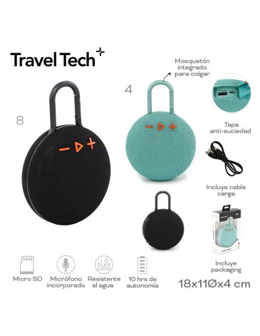 Parlante bluetooth TRAVEL TECH