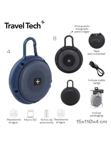 Parlante bluetooth TRAVEL TECH