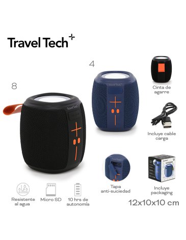 Parlante bluetooth TRAVEL TECH