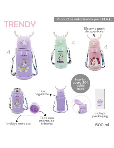 Botella Termica 500 ML TRENDY