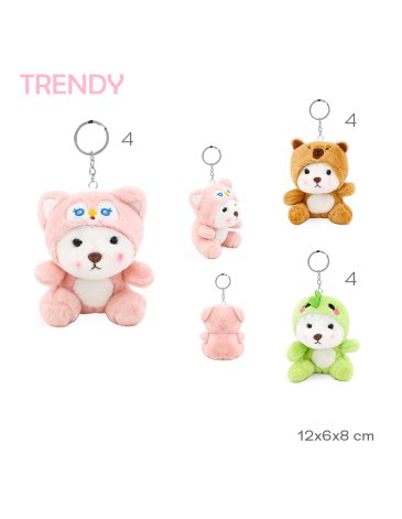 Llavero Peluche Osito TRENDY