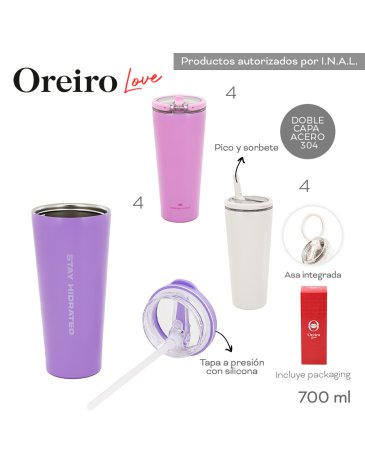 Vaso Termico 700 ML LAS OREIRO LOVE