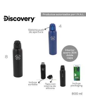 Botella termica 800ml DISCOVERY