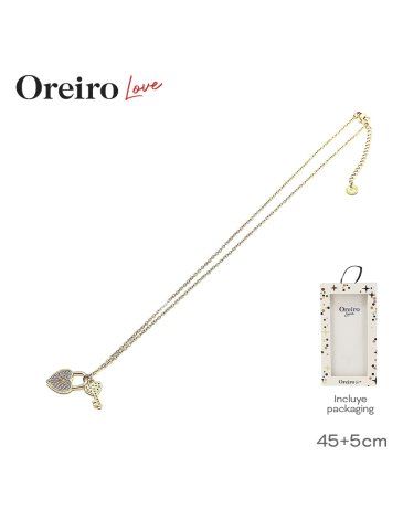 Collar Acero LAS OREIRO LOVE