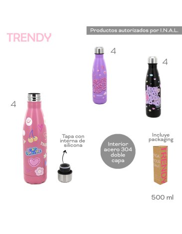 Botella Termica 500ml TRENDY