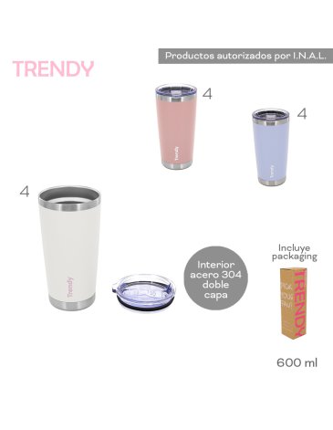 Vaso Termico 600ml TRENDY