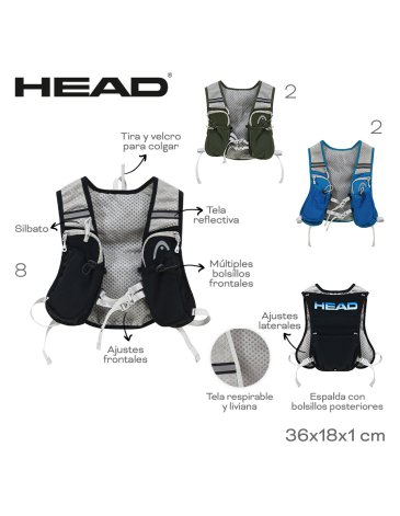 Mochila Chaleco Running HEAD