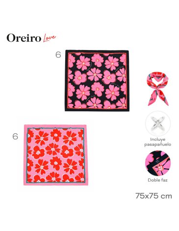 Pañuelo de Seda LAS OREIRO LOVE
