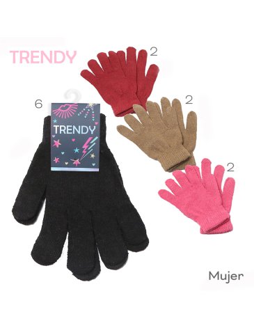 Guante dama x docena TRENDY