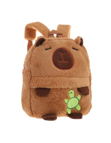 Mochila Infantil Peluche Capibara 11'' - TRENDY