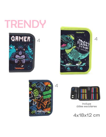 Cartuchera C/ Utiles - TRENDY