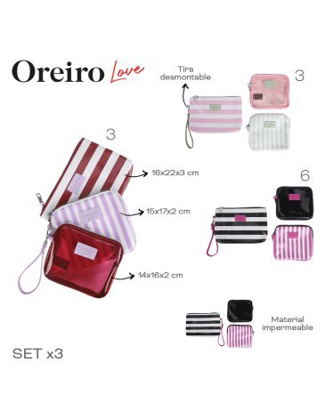 Portacosmetico Oreiro Love LAS OREIRO LOVE