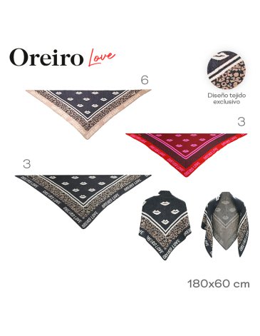 Bufanda Triangular  LAS OREIRO LOVE