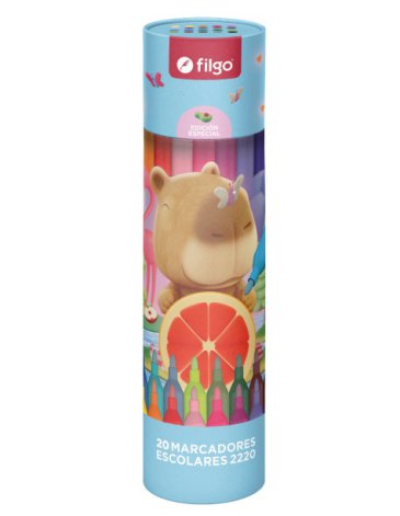 Marcador Pinto 2220 / Estuche x 20 fantasia Capibara FILGO