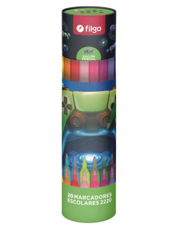Marcador Pinto 2220 / Estuche x 20 fantasia Gamer FILGO