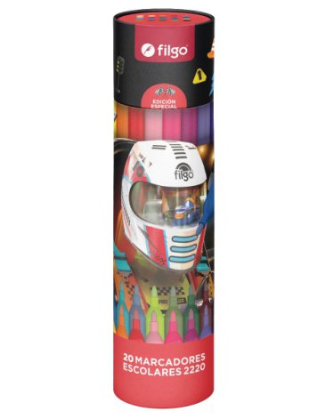 Marcador pinto estuche x20 unidades fantasia racer FILGO