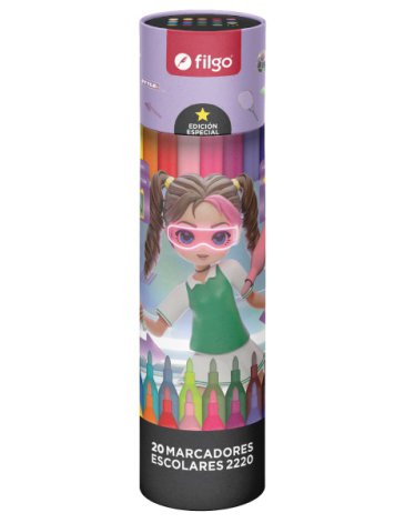 Marcador pinto estuche x20 unidades fantasia digital style FILGO