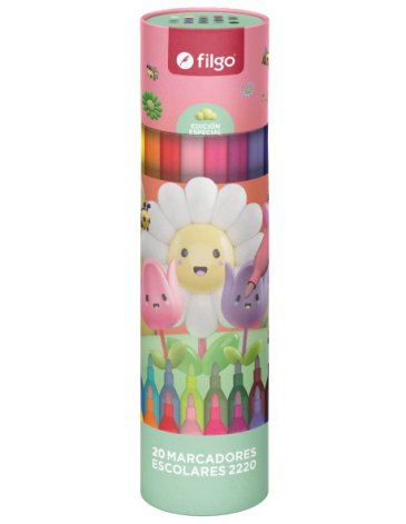 Marcador pinto estuche x20 unidades fantasia margarita FILGO