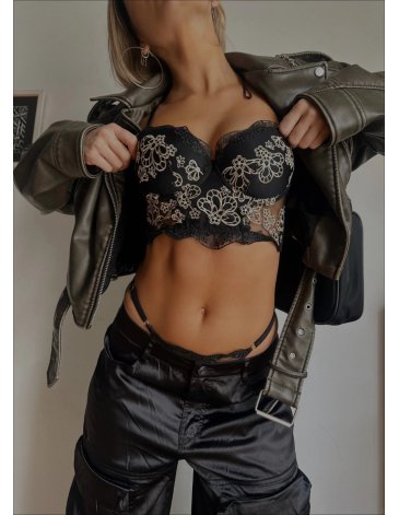 Conjunto bustier taza soft c/less regulable T85/100 - TRENDA